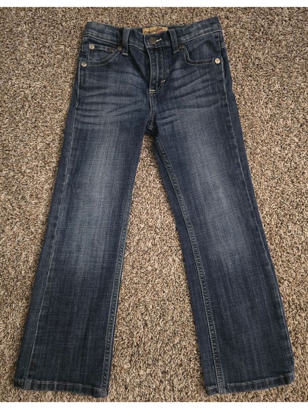 Wrangler 20X Boys Dark Blue Jeans Size 7 Regular